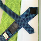 GRAVATA GUCCI  DE JACQUARD DE SEDA COM PADRÃO MINI GG
