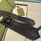 GRAVATA GUCCI DE SEDA COM ESTAMPA DOUBLE G