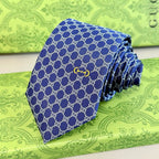 GRAVATA GUCCI  DE JACQUARD DE SEDA COM PADRÃO MINI GG