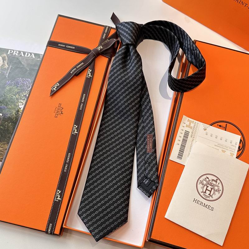 GRAVATA HERMES CHAÎNE D'ANCRE