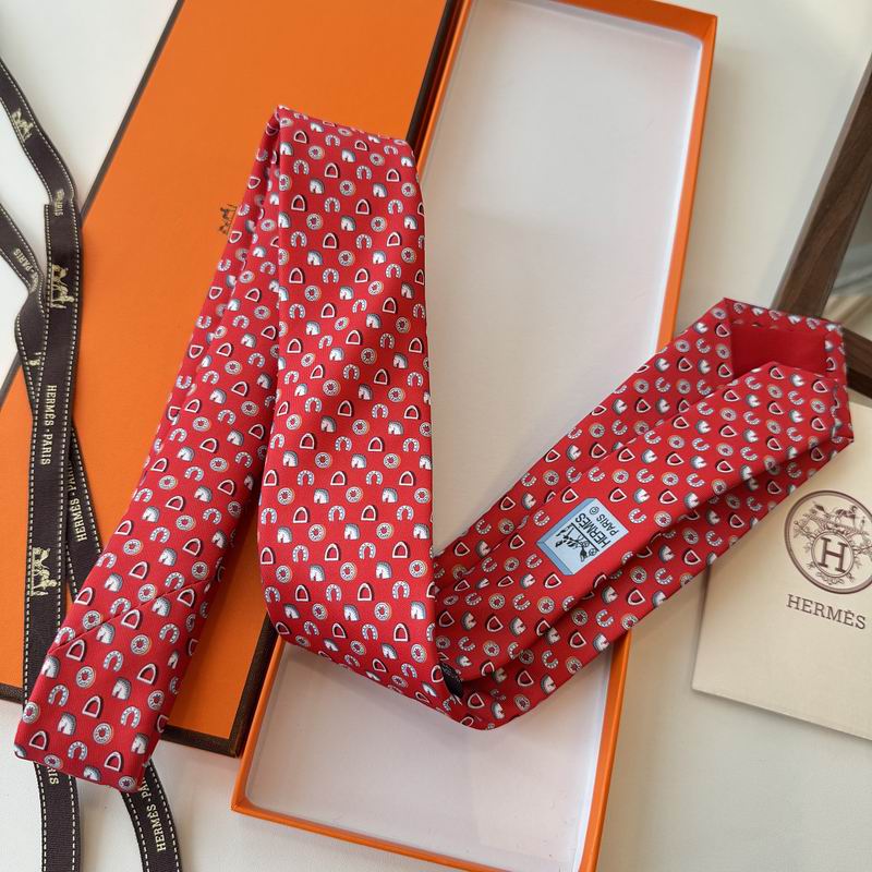 GRAVATAS HERMES  DE SEDA  OUT OF THE BOX  CAVALO, FERRADURA E ESTRIBO