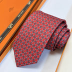 GRAVATAS HERMES  DE SEDA  TROIS PETITS MAILLONS