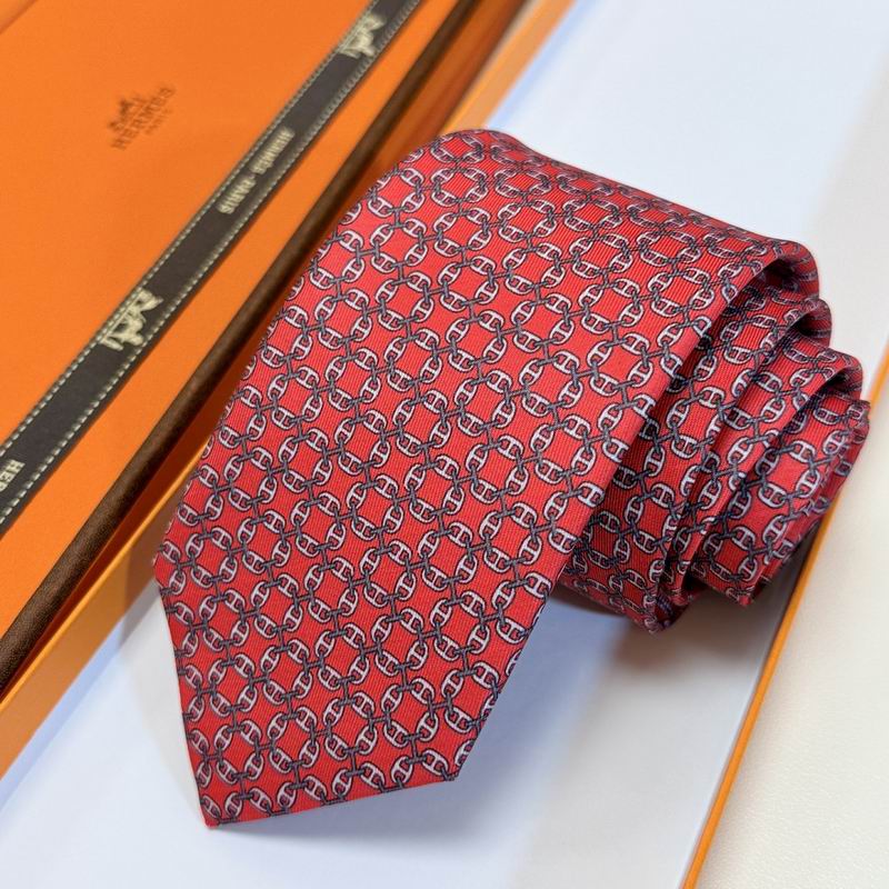 GRAVATAS HERMES  DE SEDA  TROIS PETITS MAILLONS
