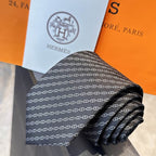 GRAVATA HERMES CHAÎNE D'ANCRE