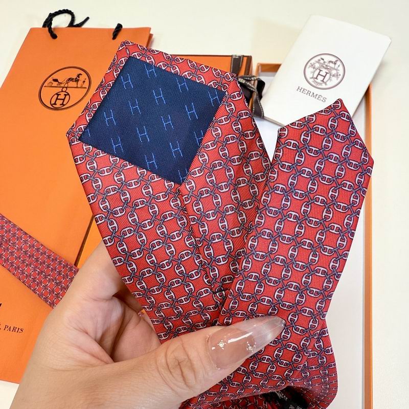 GRAVATAS HERMES  DE SEDA  TROIS PETITS MAILLONS