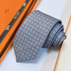 GRAVATAS HERMES  DE SEDA  TROIS PETITS MAILLONS