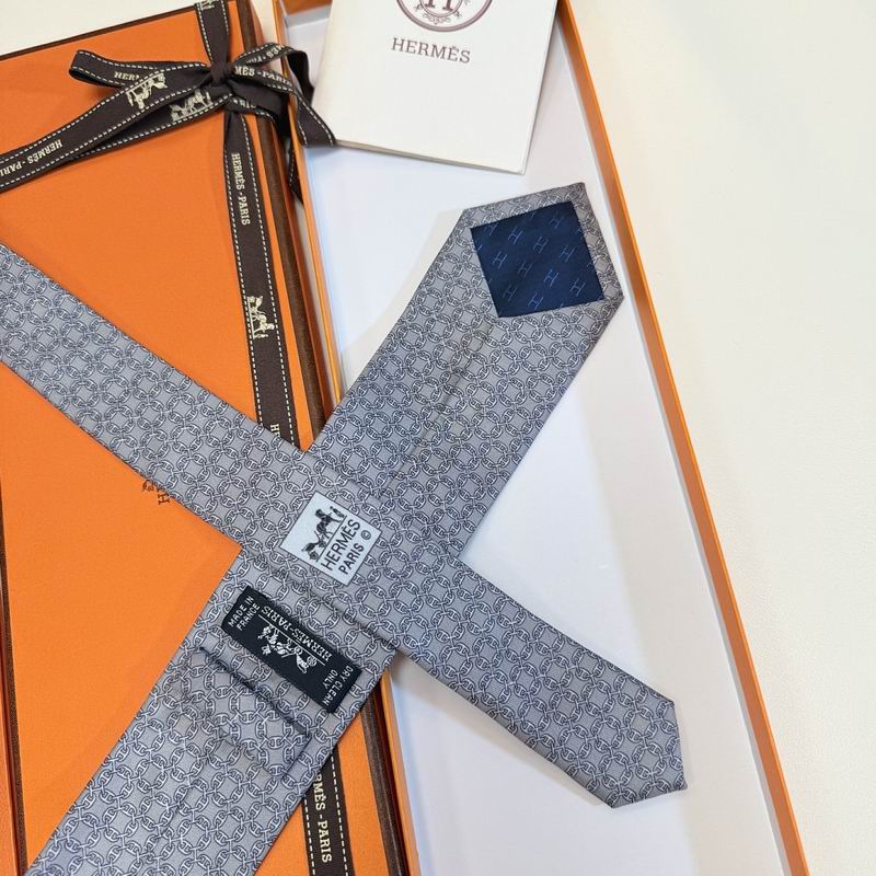 GRAVATAS HERMES  DE SEDA  TROIS PETITS MAILLONS