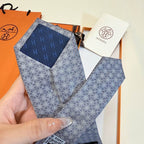 GRAVATAS HERMES  DE SEDA  TROIS PETITS MAILLONS