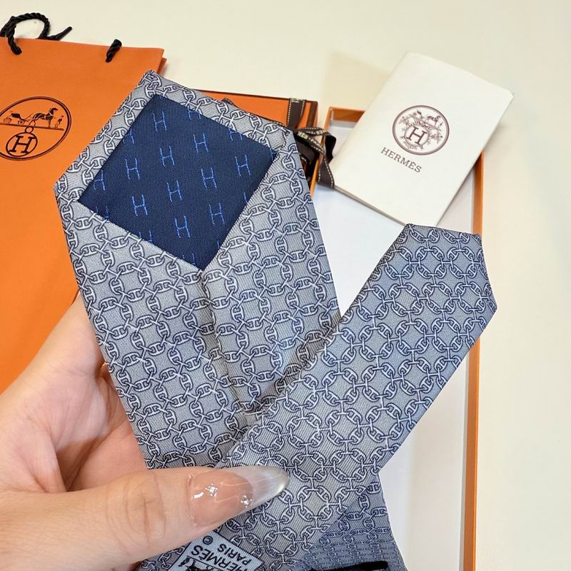 GRAVATAS HERMES  DE SEDA  TROIS PETITS MAILLONS