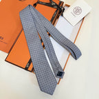 GRAVATAS HERMES  DE SEDA  TROIS PETITS MAILLONS
