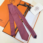 GRAVATAS HERMES  DE SEDA  TROIS PETITS MAILLONS