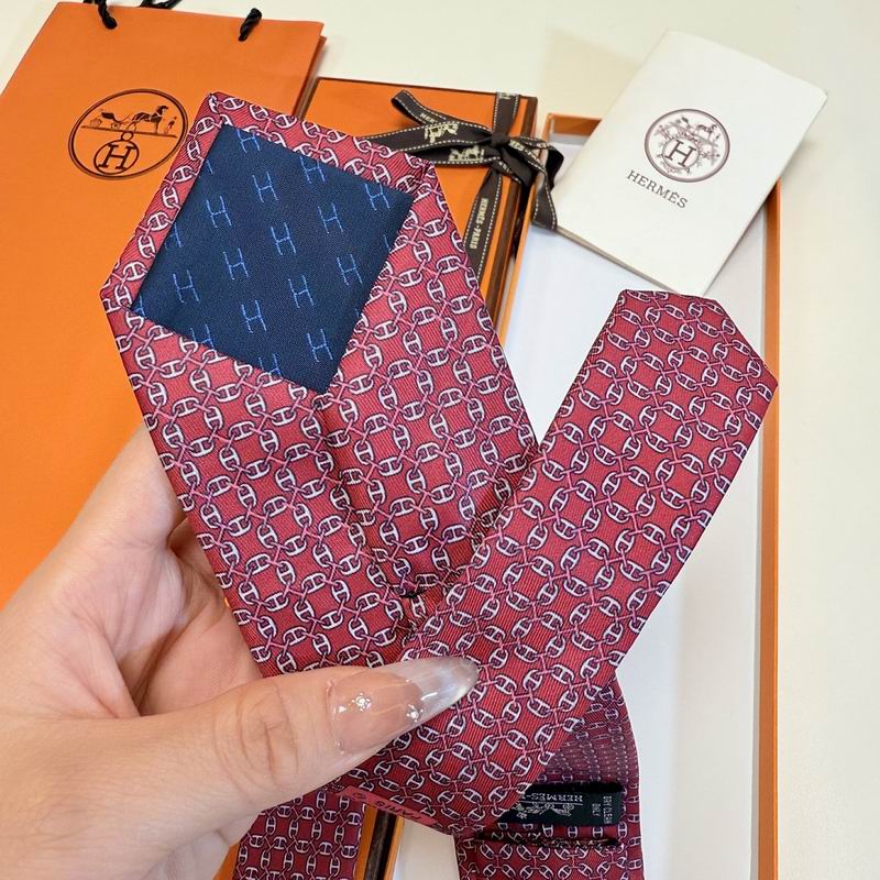 GRAVATAS HERMES  DE SEDA  TROIS PETITS MAILLONS