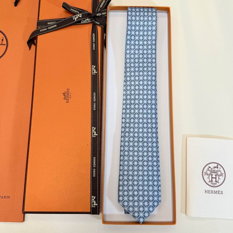 GRAVATAS HERMES  DE SEDA  TROIS PETITS MAILLONS