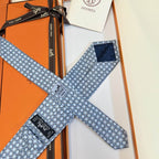 GRAVATAS HERMES  DE SEDA  TROIS PETITS MAILLONS