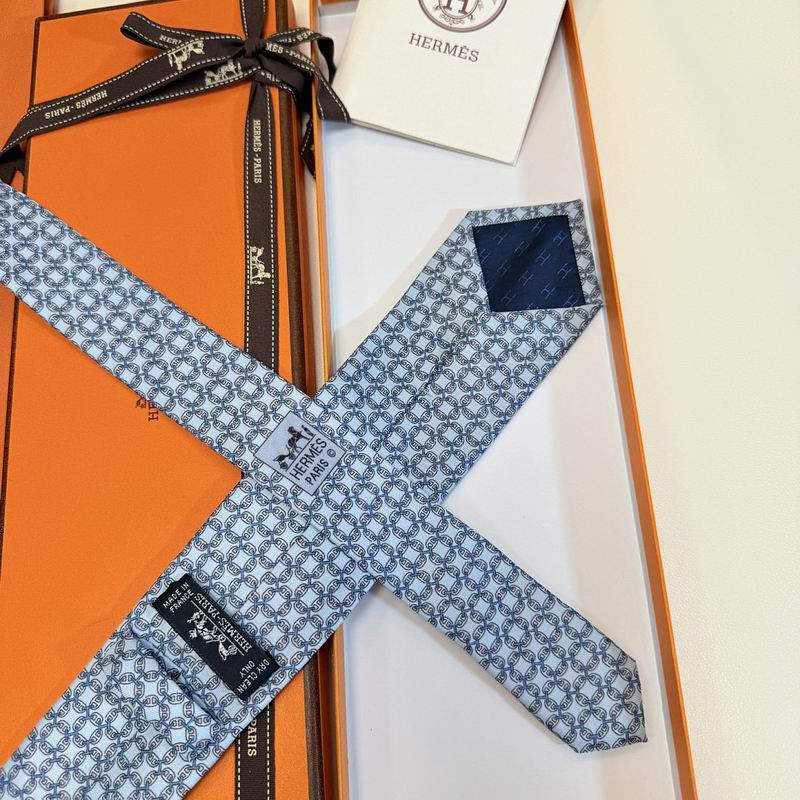 GRAVATAS HERMES  DE SEDA  TROIS PETITS MAILLONS