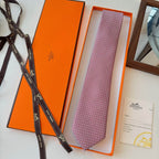 GRAVATAS HERMES  DE SEDA  H COLLECTION