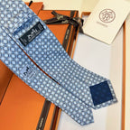 GRAVATAS HERMES  DE SEDA  TROIS PETITS MAILLONS
