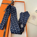 GRAVATA HERMES SARJA DE SEDA PUPPY DREAM  "SONHO DE FILHOTE"