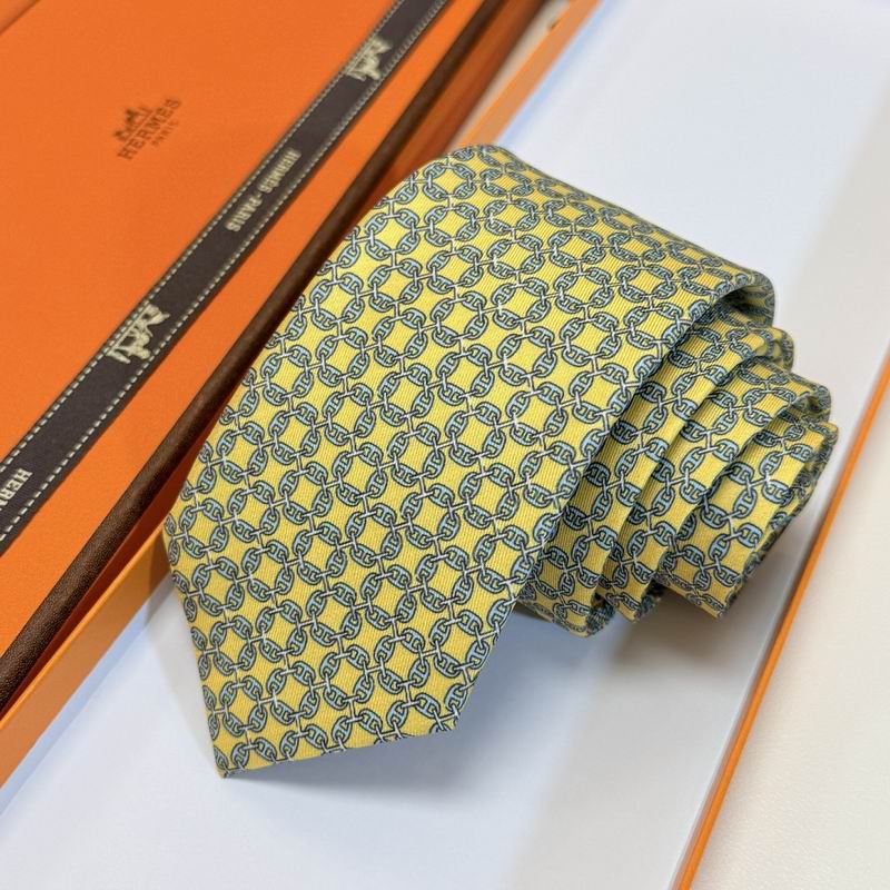 GRAVATAS HERMES  DE SEDA  TROIS PETITS MAILLONS