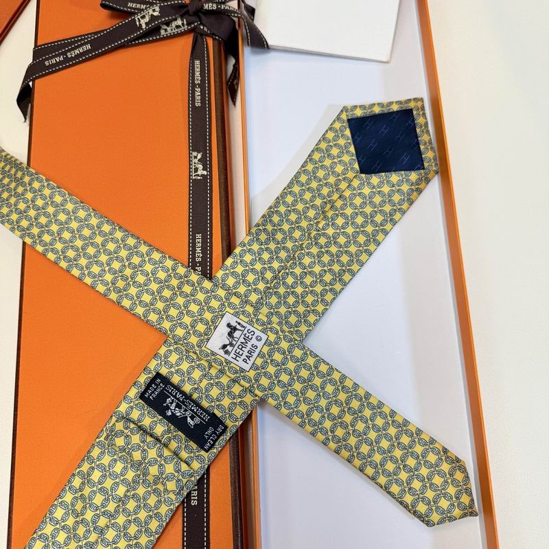 GRAVATAS HERMES  DE SEDA  TROIS PETITS MAILLONS
