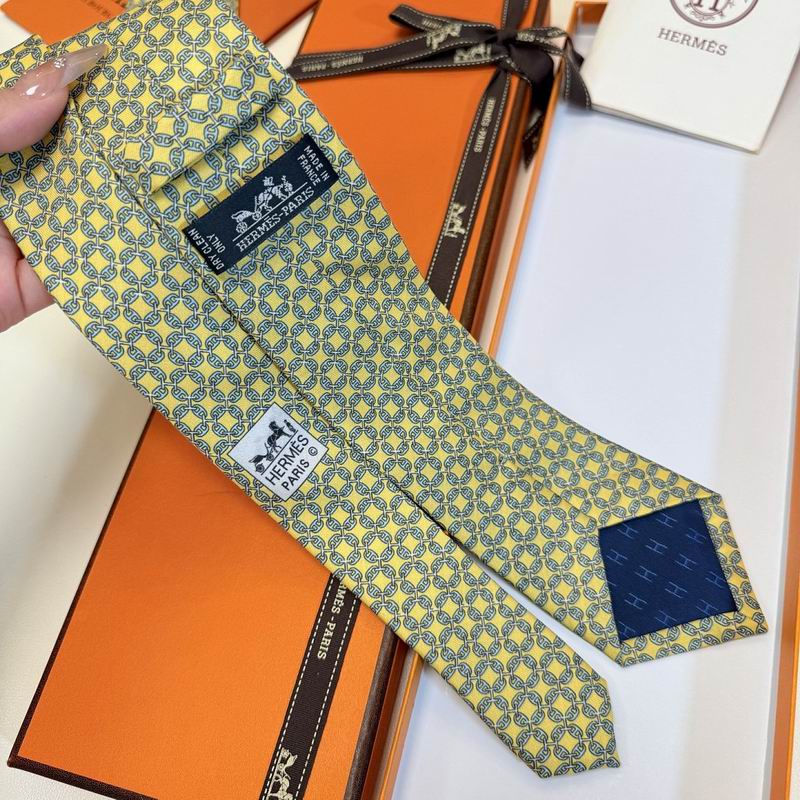GRAVATAS HERMES  DE SEDA  TROIS PETITS MAILLONS