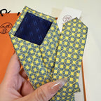 GRAVATAS HERMES  DE SEDA  TROIS PETITS MAILLONS