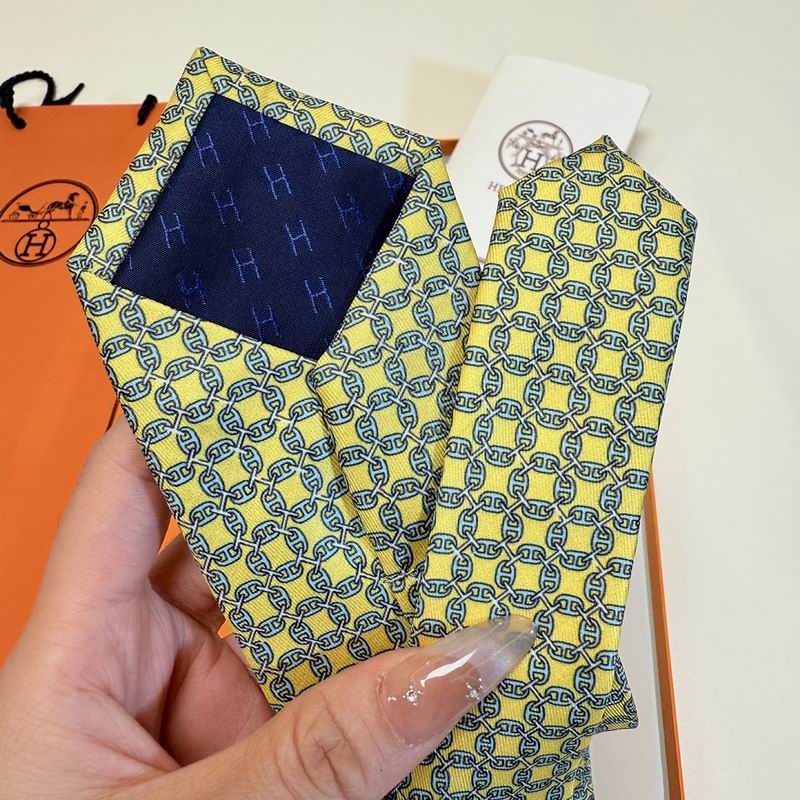 GRAVATAS HERMES  DE SEDA  TROIS PETITS MAILLONS