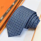 GRAVATAS HERMES  DE SEDA  TROIS PETITS MAILLONS