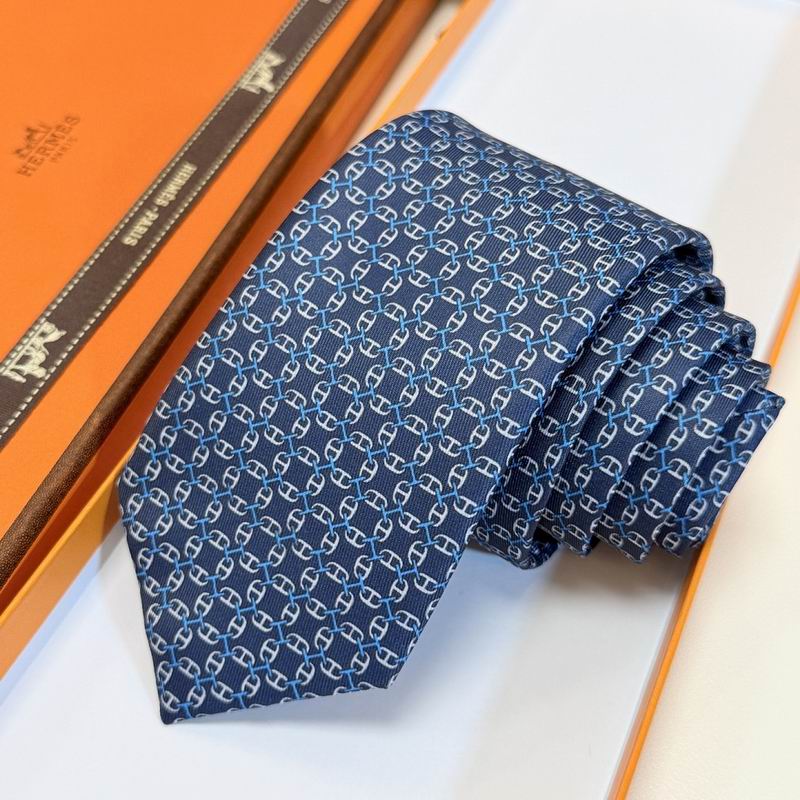 GRAVATAS HERMES  DE SEDA  TROIS PETITS MAILLONS