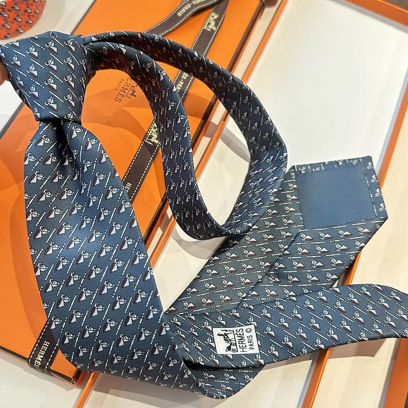 GRAVATA HERMES EM SARJA DE SEDA IMPRIMEÉ  ORIGAMI HORSE