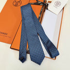 GRAVATAS HERMES  DE SEDA  TROIS PETITS MAILLONS
