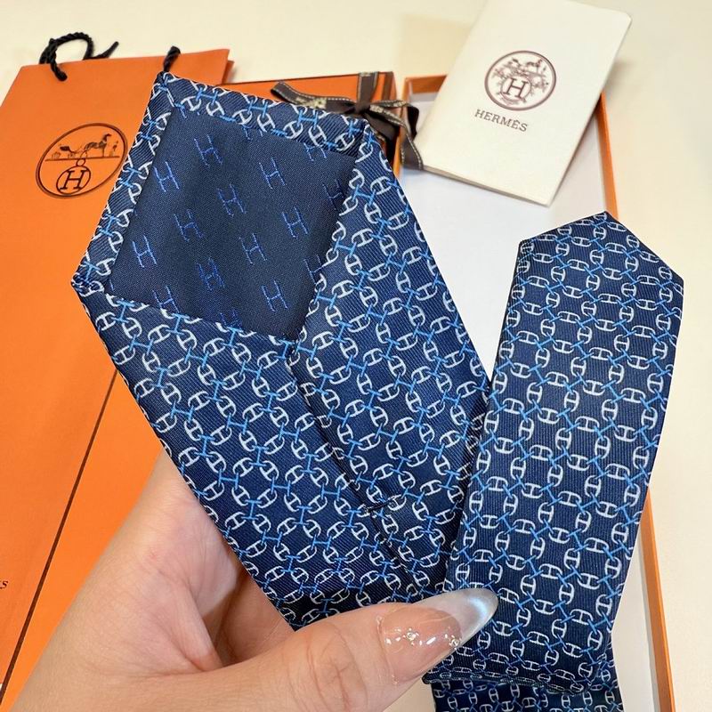 GRAVATAS HERMES  DE SEDA  TROIS PETITS MAILLONS