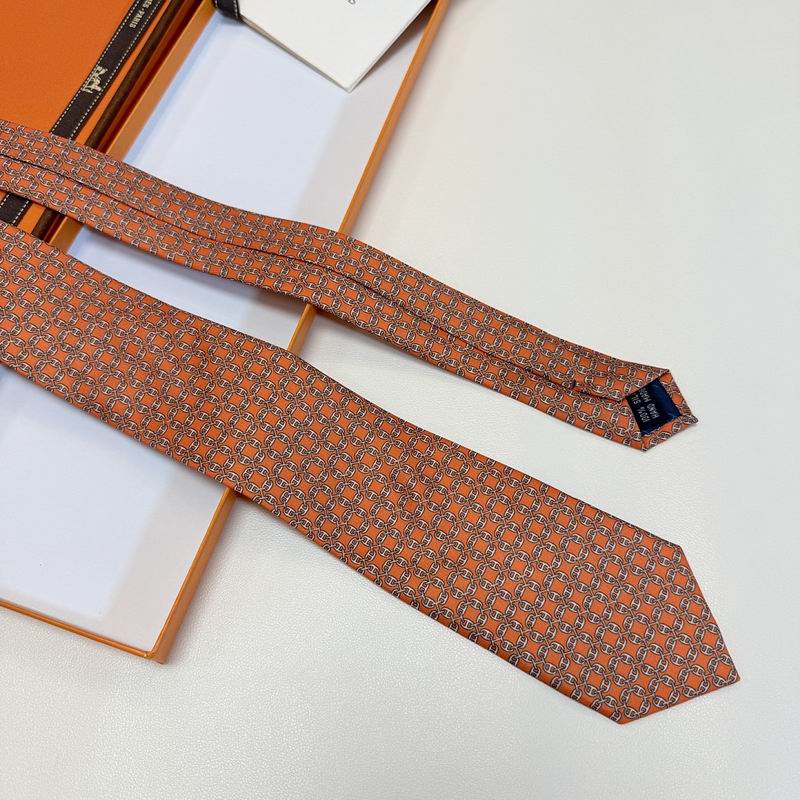 GRAVATAS HERMES  DE SEDA  TROIS PETITS MAILLONS