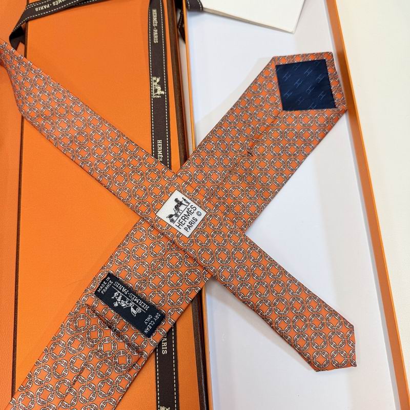 GRAVATAS HERMES  DE SEDA  TROIS PETITS MAILLONS