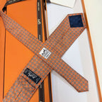 GRAVATAS HERMES  DE SEDA  TROIS PETITS MAILLONS