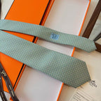 GRAVATAS HERMES  DE SEDA  H COLLECTION