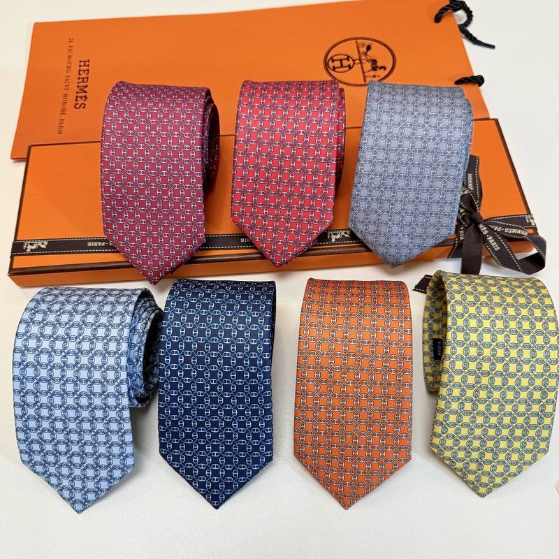 GRAVATAS HERMES  DE SEDA  TROIS PETITS MAILLONS