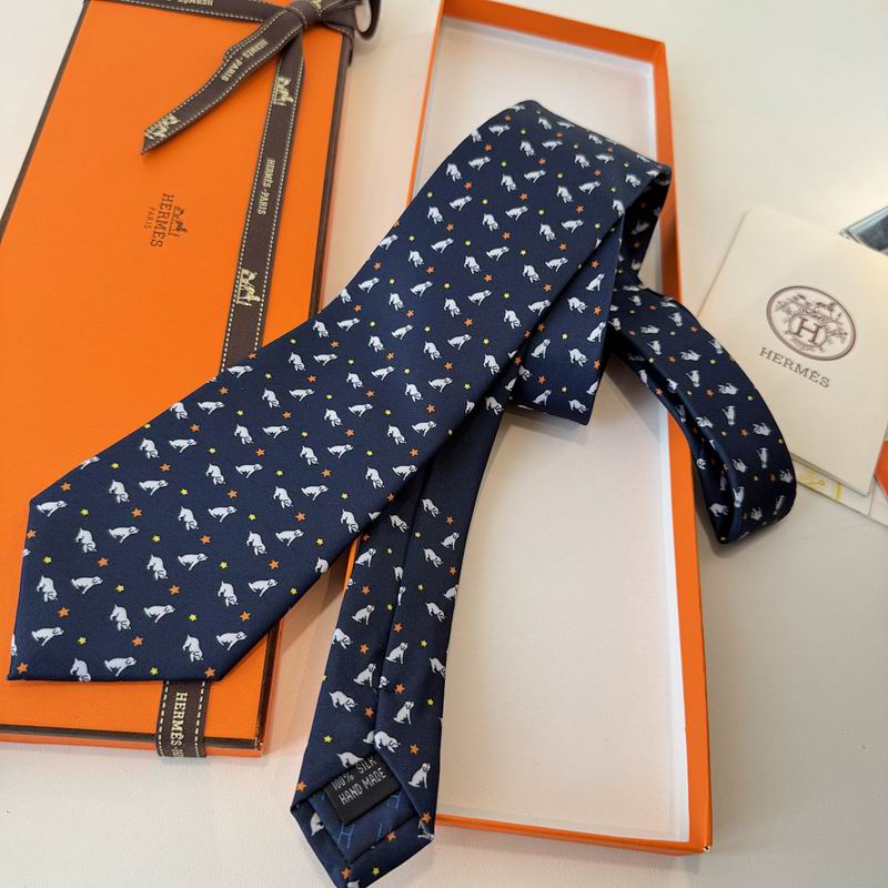 GRAVATA HERMES SARJA DE SEDA PUPPY DREAM  "SONHO DE FILHOTE"
