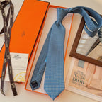 GRAVATAS HERMES  DE SEDA  H COLLECTION