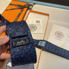 GRAVATAS HERMES  DE SEDA  MARÉCHAL FERRANT