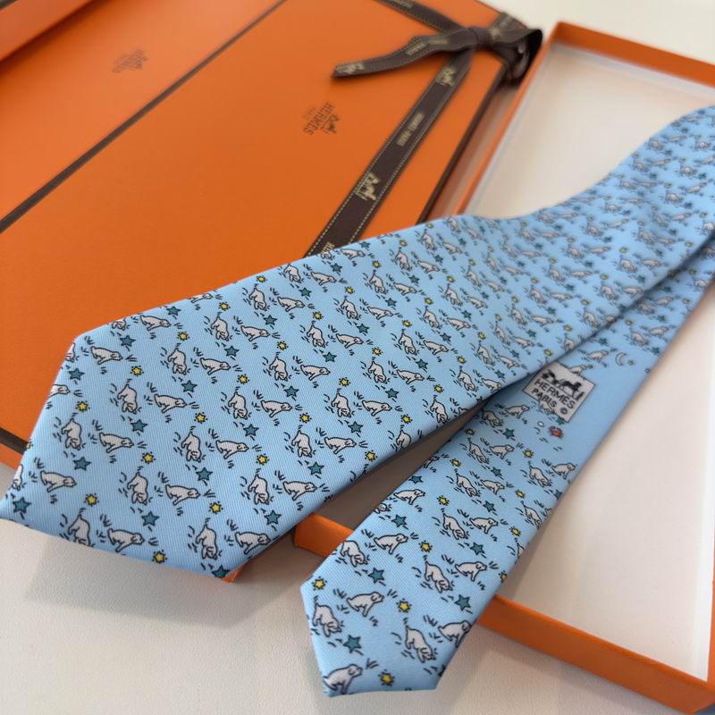 GRAVATA HERMES SARJA DE SEDA PUPPY DREAM  "SONHO DE FILHOTE"