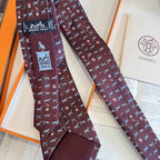 GRAVATAS HERMES  DE SEDA CHEVAL SOUS TOUDES SES