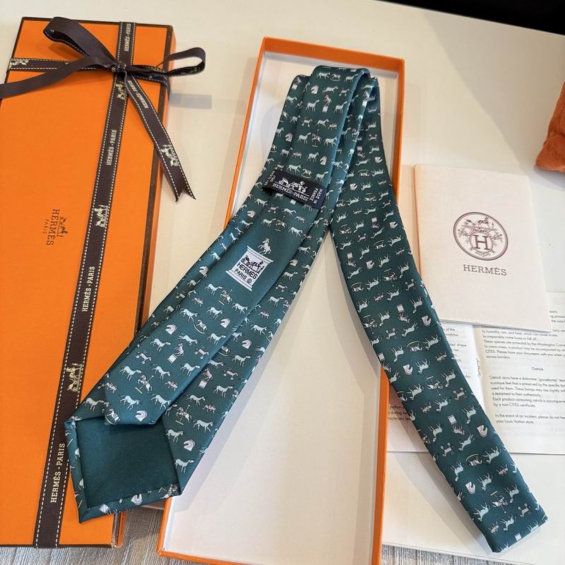 GRAVATAS HERMES  DE SEDA CHEVAL SOUS TOUDES SES