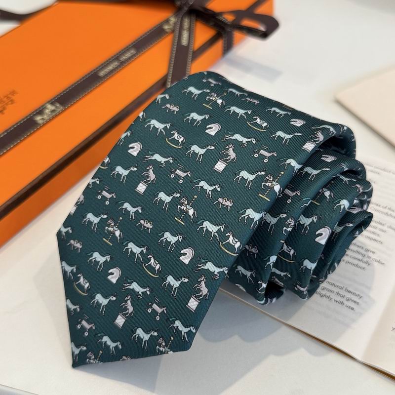 GRAVATAS HERMES  DE SEDA CHEVAL SOUS TOUDES SES