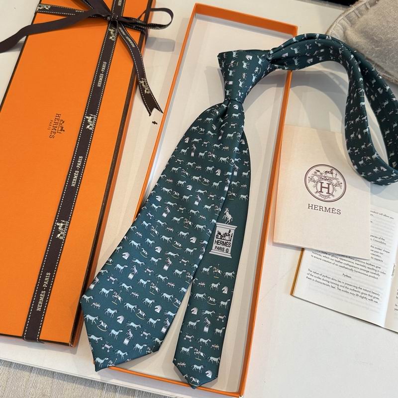 GRAVATAS HERMES  DE SEDA CHEVAL SOUS TOUDES SES