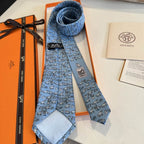 GRAVATAS HERMES  DE SEDA CHEVAL SOUS TOUDES SES