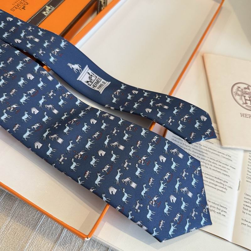 GRAVATAS HERMES  DE SEDA CHEVAL SOUS TOUDES SES