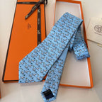 GRAVATA HERMES SARJA DE SEDA PUPPY DREAM  "SONHO DE FILHOTE"