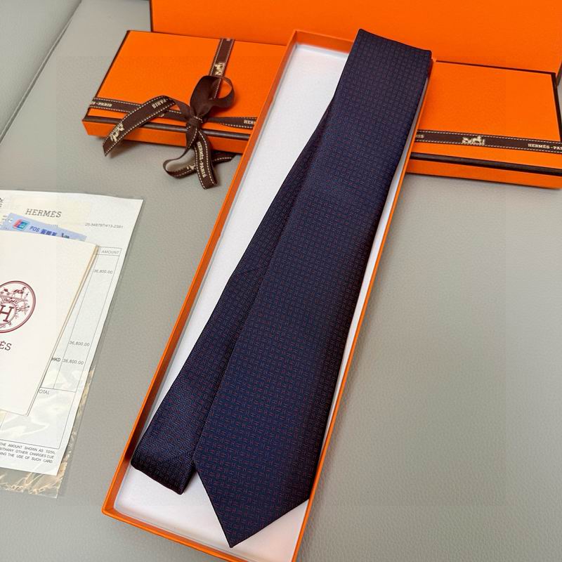 GRAVATAS HERMES  DE SEDA  FACONNÉE H BICOLORE