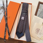 GRAVATAS HERMES  DE SEDA  FERS LUCKY